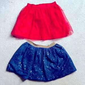 Red and blue skirt pack girls size 5